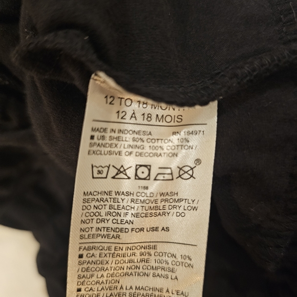 Janie and Jack Black Crochet Trim Tiered Jersey Sundress 12-18 months  NWOT - Picture 7 of 7